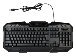 Клавиатура Oklick 700G Dynasty черный USB Multimedia Gamer LED