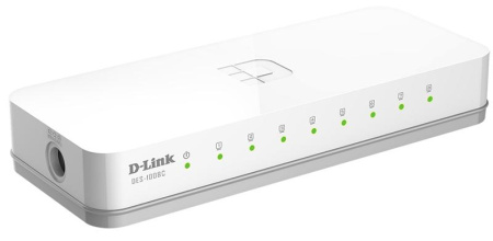 Коммутатор D-Link DES-1008C/A1B неуправляемый 8x10/100BASE-TX