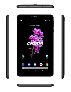 Планшет 8" Digma Octa 80 C9863 8C/4Gb/64Gb/3G/4G/And9.0/черный