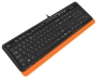 Клавиатура A4 Fstyler FK10 черный/оранжевый USB Multimedia