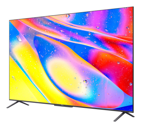 Телевизор QLED TCL 55" 55C725 черный/Ultra HD/60Hz/DVB-T/DVB-T2/DVB-S/DVB-S2/USB/WiFi/Smart TV (RUS)