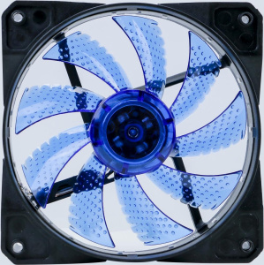 Кулер корпус 120x120x25 Digma DFAN-LED-BLUE 3-pin 4-pin (Molex)23dB 115gr LED Ret
