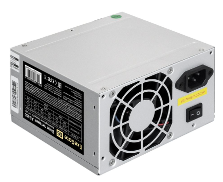 Блок питания EXEGATE 550W ATX AB550 8cm fan 24pin 4+4pin PCI-E 3xSATA 2xIDE (EX282066RUS)