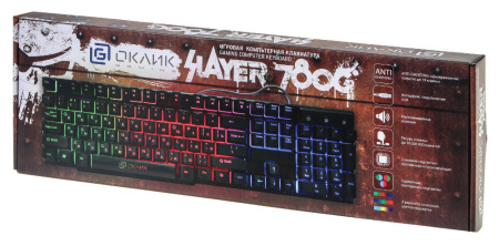 Клавиатура Oklick 780G SLAYER черный USB LED