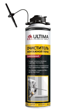Очиститель монтажной пены ULTIMA, 500мл