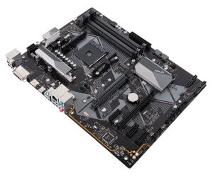 М/П SOC-AM4 Asus PRIME B450-PLUS 4xDDR4 ATX AC`97 8ch(7.1) GbLAN RAID+DVI+HDM