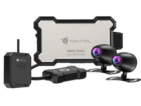 Видеорегистратор Navitel M800 DUAL Moto черный