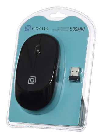 Мышь Oklick 535MW черный/черный беспроводная USB