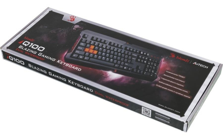 Клавиатура A4 Bloody Q100 черный USB Gamer