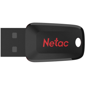 Карта USB2.0 8 GB NETAC NT03U197N-008G-20BK черный/красный