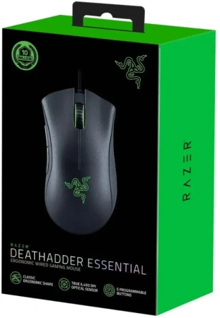 Мышь Razer DeathAdder Essential, черный (RZ01-03850100-R3M1)