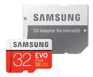 Карта micro-SD 32 Gb SAMSUNG MB-MC32GA/RU EVO PLUS (+ адаптер)