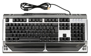 Клавиатура Oklick 980G HUMMER механическая черный USB LED