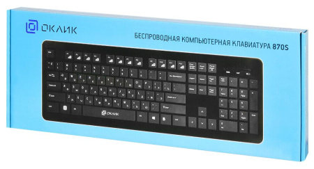 Клавиатура Oklick 870S черный USB