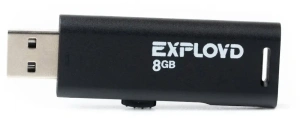 Карта USB2.0 8 GB EXPLOYD 580 черный