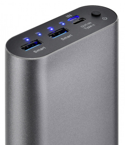 Повербанк 20000mAh Digma DG-ME-20000 LiPol 3A темносерый 2xUSB