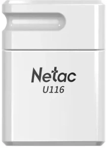 Карта USB2.0 64 GB NETAC U116 NT03U116N-064G-20WH USB2.0 белый