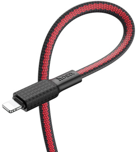 Кабель USB 2.0 A вилка - 8pin 1 м HOCO X69 Black Red