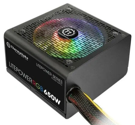 Блок питания Thermaltake ATX 650W Litepower RGB 650 (24+4+4pin) APFC 120mm