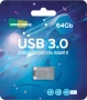 Карта USB3.0 64 GB More Choice Mini MF64-2m серебристый