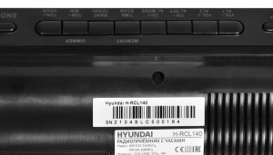 Радиочасы Hyundai H-RCL140 черный