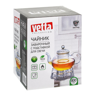 Чайник заварочный VETTA 800мл с подставкой для свечи (850-116)