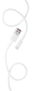 Кабель USB 2.0 A вилка - microUSB 3 м More choice K14m (White)