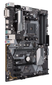 М/П SOC-AM4 Asus PRIME B450-PLUS 4xDDR4 ATX AC`97 8ch(7.1) GbLAN RAID+DVI+HDM