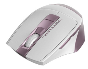 Мышь A4 Fstyler FG35 розовый/белый оптическая (2000dpi) беспроводная USB (6but)