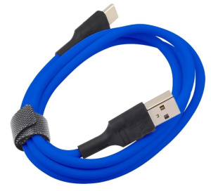 Кабель USB 2.0 A вилка - Type C 1 м  Vixion VX-07c PRO 2.4A синий