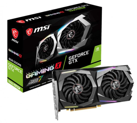 Видеокарта MSI PCI-E GTX 1660 SUPER GAMING X NV GTX1660SUPER 6144Mb 192 GDDR6 1530/14000/HDMIx1/DPx3