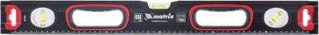 Уровень MATRIX усиленный, фрезерованная грань, 3 глазка, 2 комп. рукоятки 600 мм (34361)