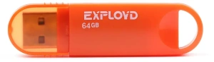 Карта USB2.0 64 GB EXPLOYD 570 оранжевый