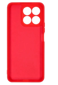 Бампер Honor X8A 4G ZIBELINO Soft Matte красный с микрофиброй
