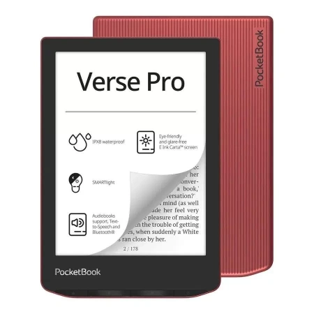 Книга электронная POCKETBOOK 634 Verse Pro Passion Red (PB634-3-WW)