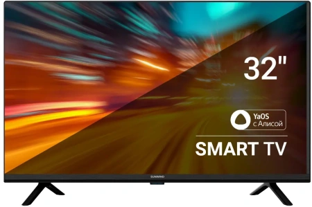 Телевизор 32" SUNWIND SUN-LED32XS300 HD черный Яндекс.ТВ