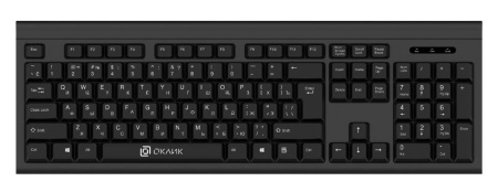 Клавиатура + мышь Oklick 600M черный USB