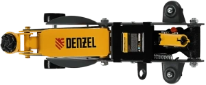 Домкрат гидравлический DENZEL подкатной с фиксатором, 2,8т, 135-385 мм. (51155)