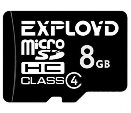 Карта micro-SD 8 GB EXPLOYD Class4