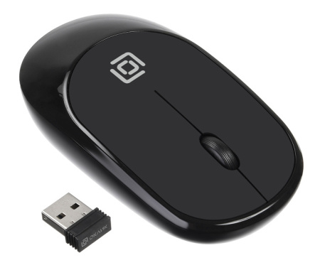 Мышь Oklick 535MW черный/черный беспроводная USB