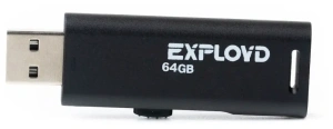 Карта USB2.0 64 GB EXPLOYD 580 черный