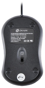 Мышь Oklick 115S for Notebooks Black Optical 1000DPI USB