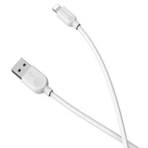 Кабель USB 2.0 A вилка - 8pin 3 м Borofone BX14 (White)