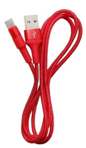 Кабель USB 2.0 A вилка - microUSB 1 м HOCO X26 Red