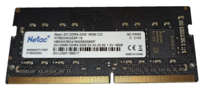 Память SO-DIMM DDR4 16384Mb 3200MHz Netac NTBSD4N32SP-16 Basic RTL PC4-25600 CL22 SO-DIMM 260-pin 1.2В single r