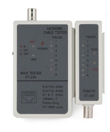 Тестер LAN-TESTER Gembird NCT-1, для RJ-45, RG-58