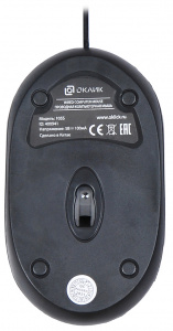 Мышь Oklick 105S черный оптическая (800dpi) USB