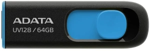 Карта USB3.0 64 GB A-DATA AUV128-64G-RBE UV128 черный/синий