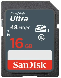 Карта SD 16 GB SanDisk SDSDUNB-016G-GN3IN