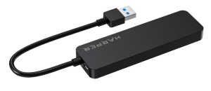 Коммутатор USB 2.0 Harper HUB-04P Black 